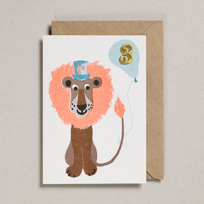 Petra Boase: Riso Pets Card - Lion (Age 3)