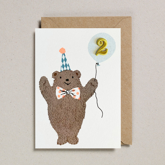 Petra Boase: Riso Pets Card - Bear (Age 2)