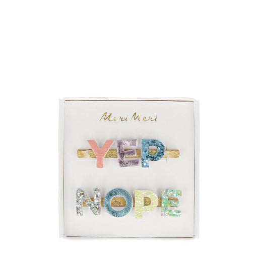 Meri Meri: Yep nope hair clips