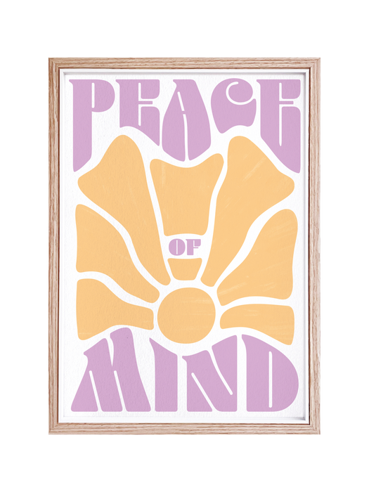 Hand And Palm: Peace of Mind Print  - A3