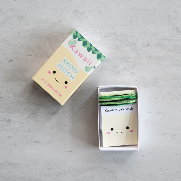 Marvling Bros: Mini Cross Stitch Kit With Kawaii Pear Design
