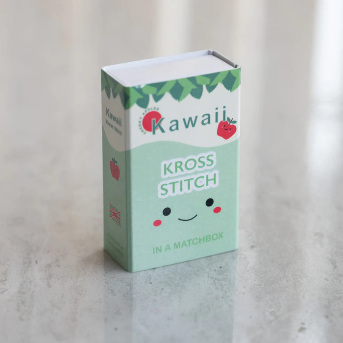 Marvling Bros: Mini Cross Stitch Kit With Kawaii Apple Design