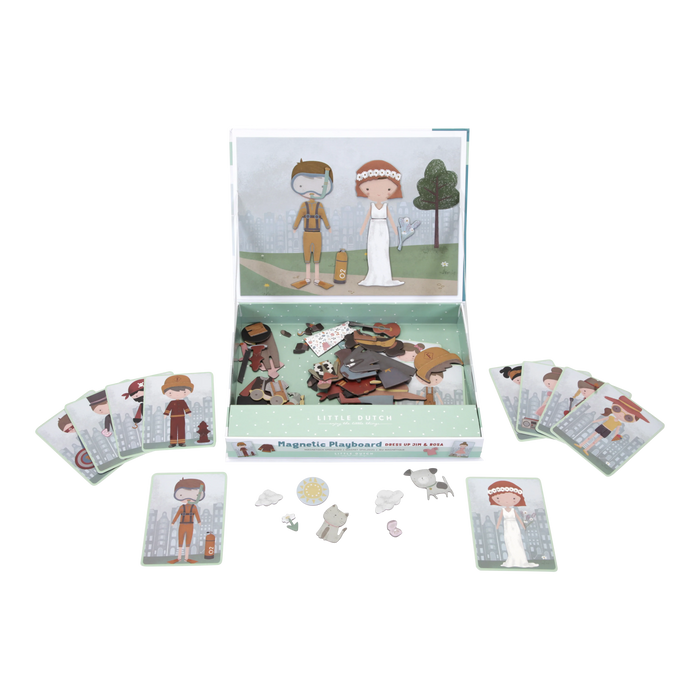 Little Dutch: Magnetic Playboard Jim & Rosa