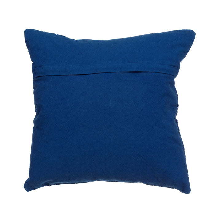 Stitch Print Blue Cushion