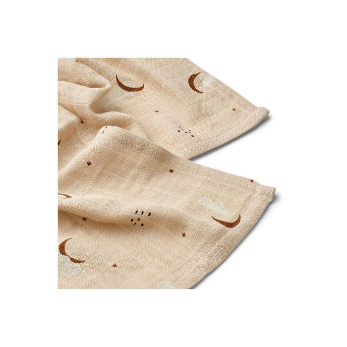 Liewood: Lewis Muslin Cloths - Stargazer/Foggy Mix