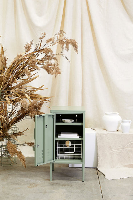 Mustard Made: Storage locker - the shorty in sage to the left