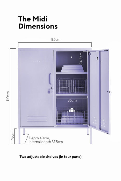 Mustard Made: Storage locker - the midi in lilac