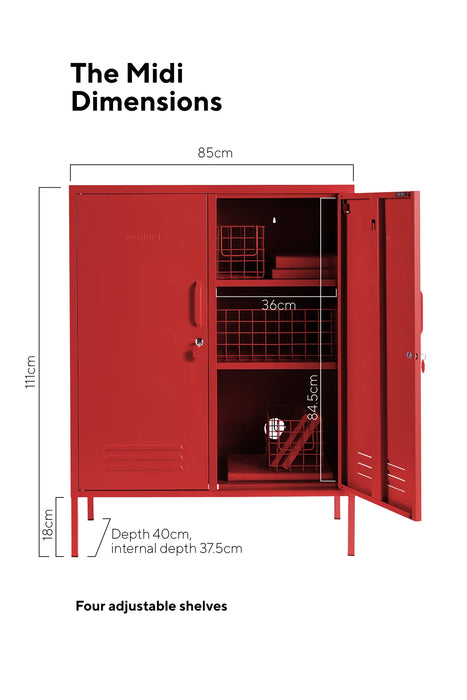 Mustard Made: Storage locker - the midi in poppy