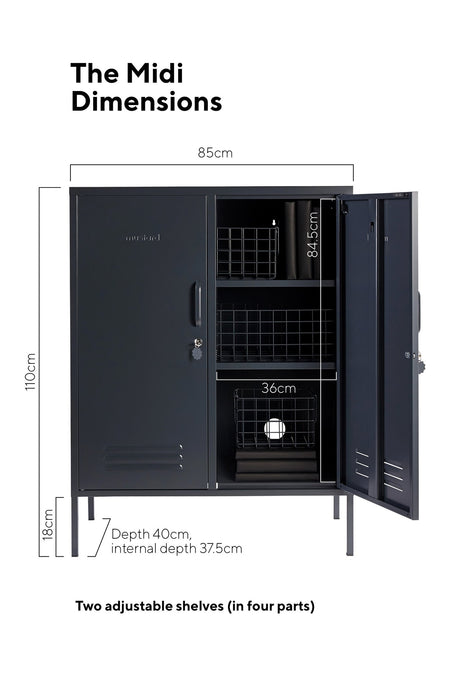 Mustard Made: Storage locker - the midi in slate