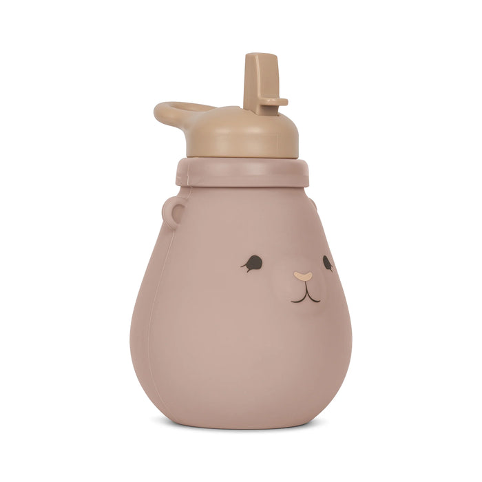Konges Slojd: Silicone drinking bottle teddy - blush