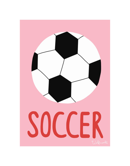 Wolfnoodle: Soccer A4 print