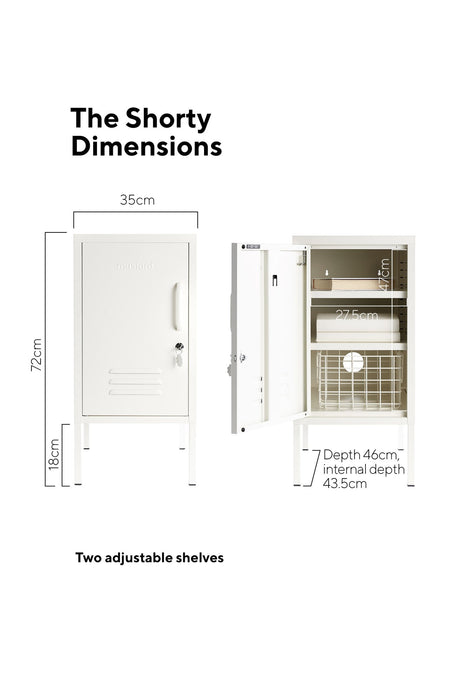 Mustard Made: Storage locker - the shorty in white to the left