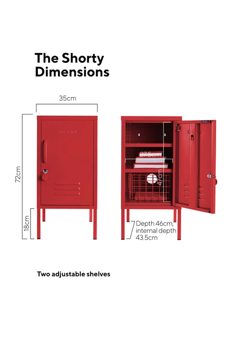 Mustard Made: Storage locker - The Shorty in Poppy