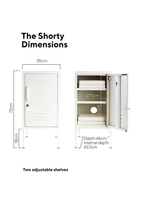 Mustard Made: Storage locker - the shorty in white