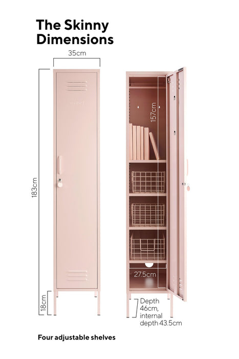 Mustard Made: Storage locker - the skinny in blush