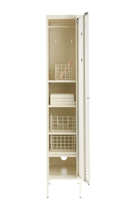 Mustard Made: Storage locker - the skinny in white