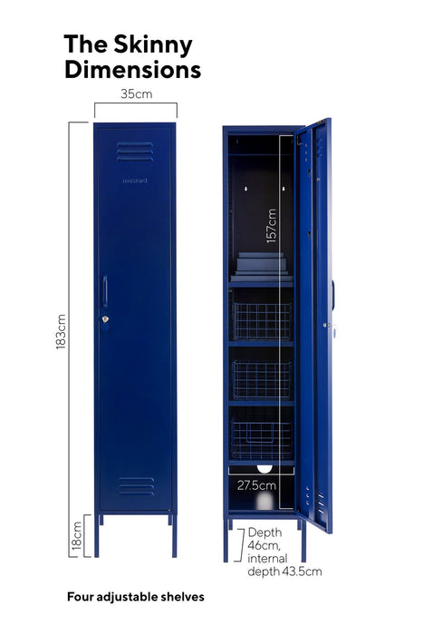 Mustard Made: Storage locker - the skinny in navy