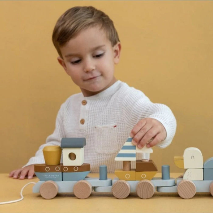 Little Dutch: Blocks Train - Sailors Bay