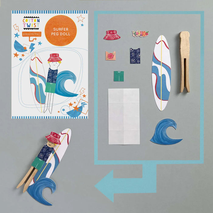 Cotton Twist: Make Your Own Surfer Peg Doll