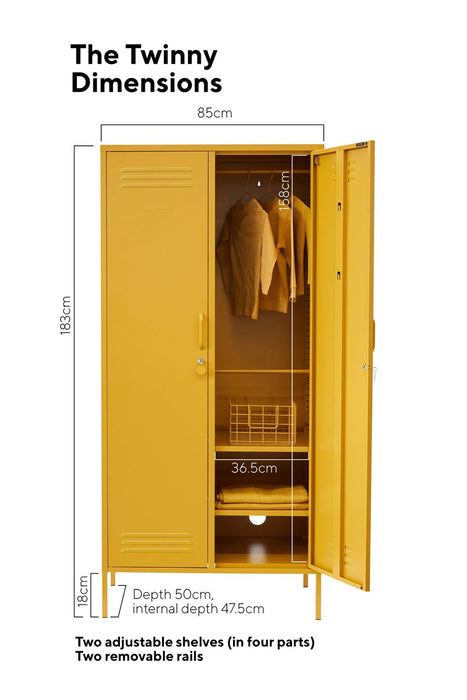 Mustard Made: Storage locker - The Twinny in Mustard