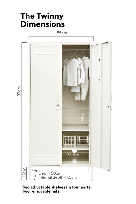 Mustard Made: Storage locker - The Twinny in chalk
