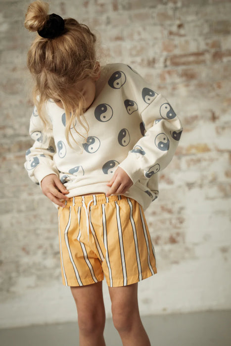 Another Fox: Stripe Woven Shorts - Kids