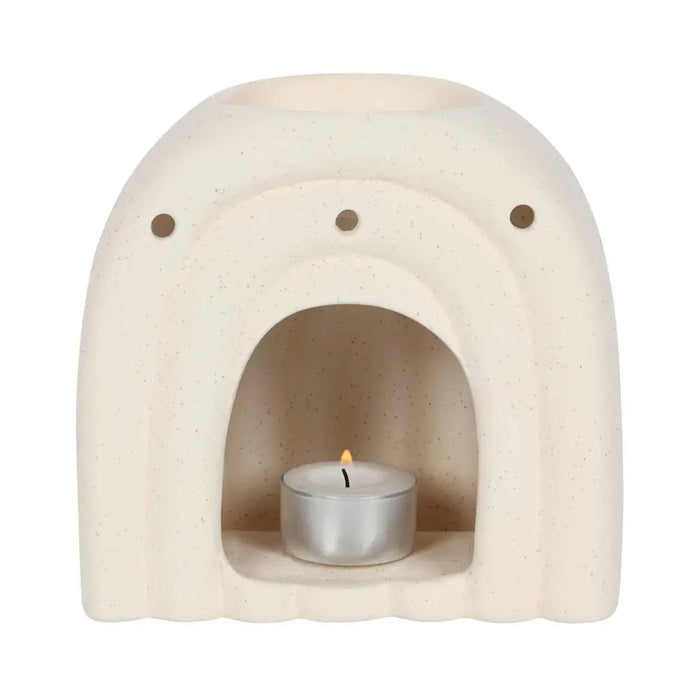 Cream Speckle Arch Oil/Wax Melt Burner
