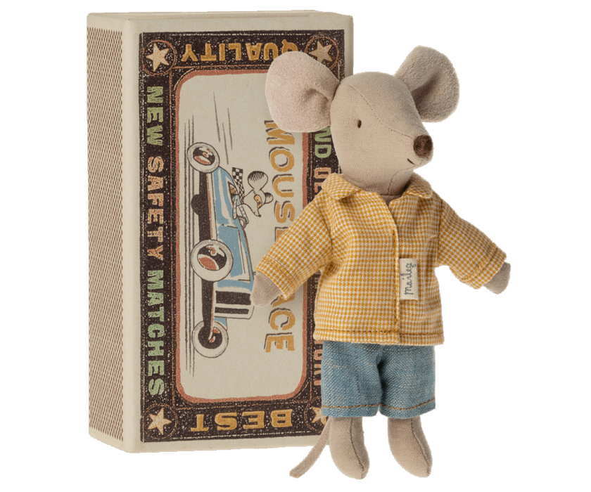 Maileg: Big brother mouse in matchbox