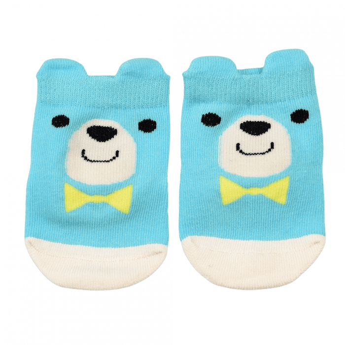 Blue Bear Baby Socks (one Pair)