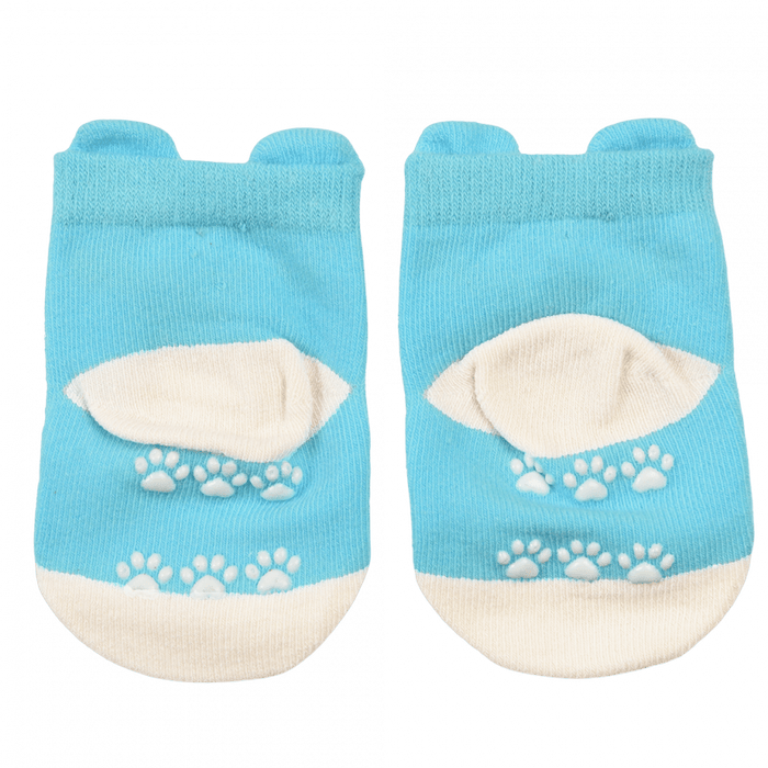 Blue Bear Baby Socks (one Pair)
