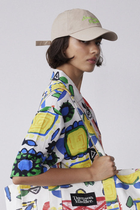 Damson Madder: Stone Embroidered Cap