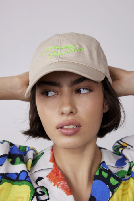 Damson Madder: Stone Embroidered Cap