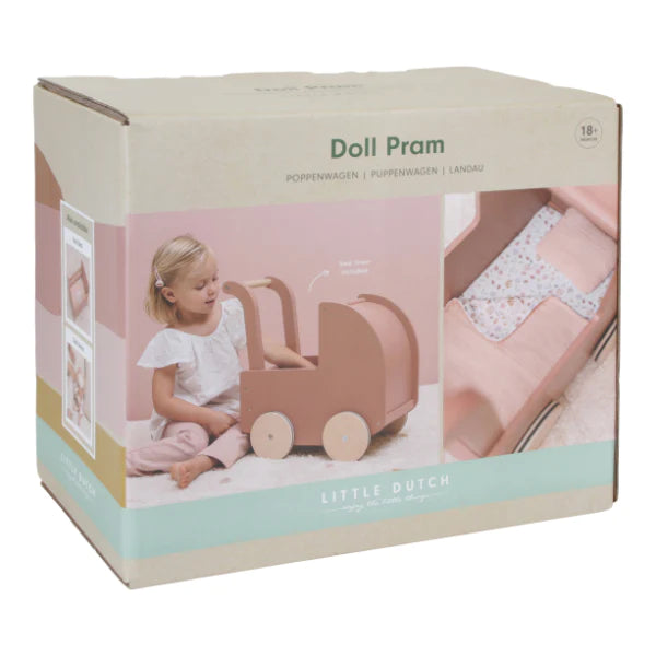 Little Dutch: Wooden Doll Pram