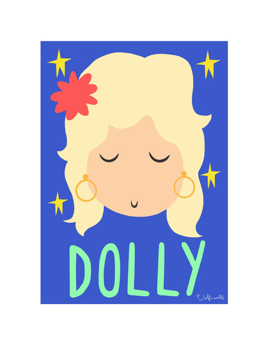 Wolfnoodle: Dolly A4 print