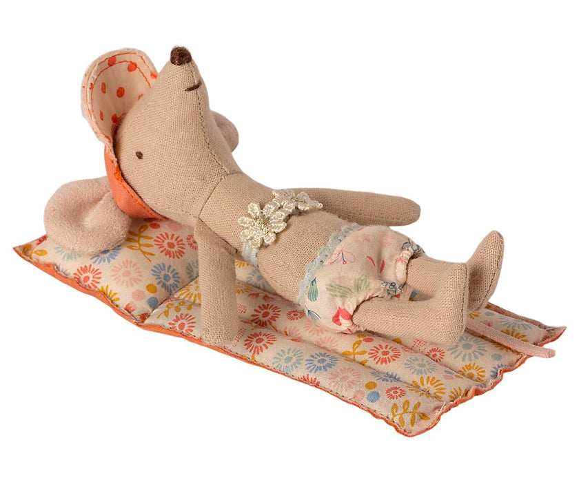 Maileg: Air mattress - mouse -Flower