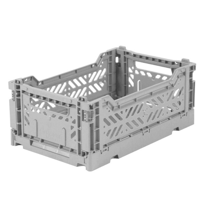 Aykasa: Folding Crate - Mini - Grey