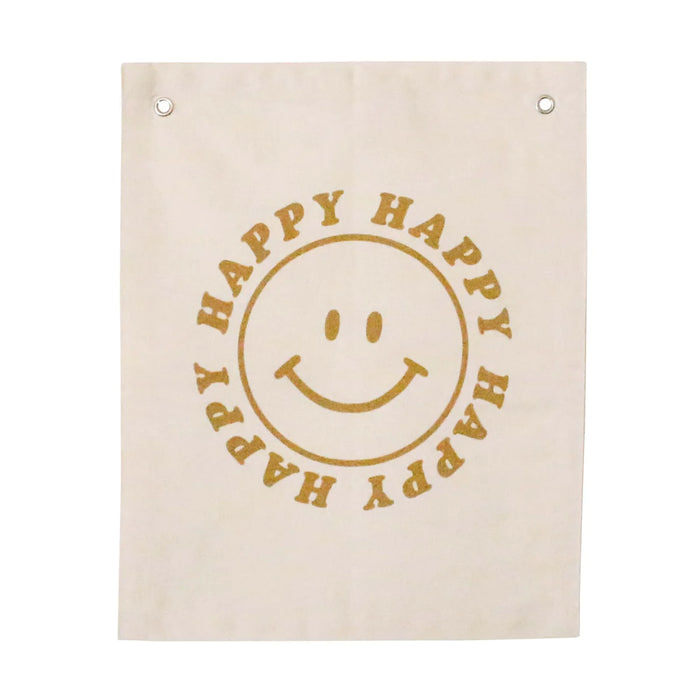 Imani Collective: "Happy" smiley face banner
