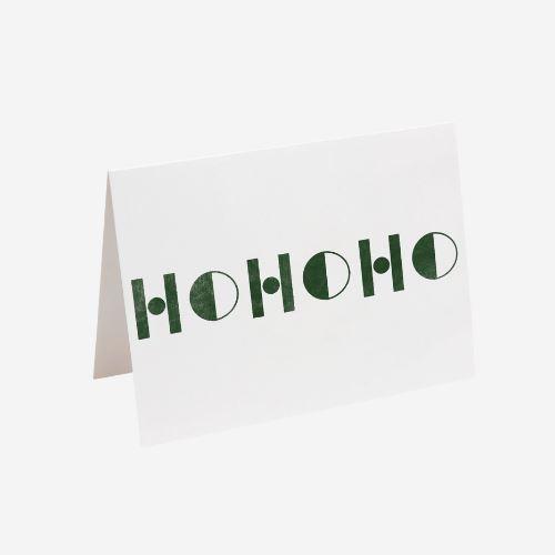 LITTLE BEACON:  HO HO HO Christmas Card // FOREST