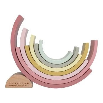 Little Dutch: Wooden rainbow - pink