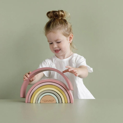 Little Dutch: Wooden rainbow - pink