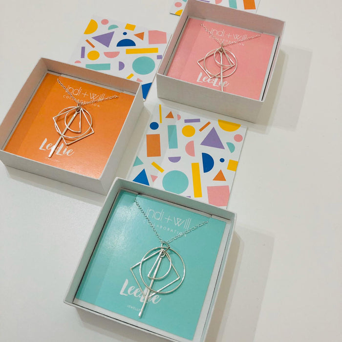 Indi + Will X Lee:Lie  - collaboration - Shapes Pendant