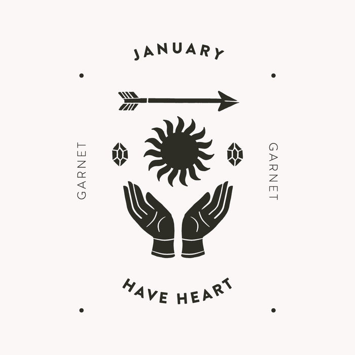 Wanderlust Life: January Birthstone Stud Earring | Garnet