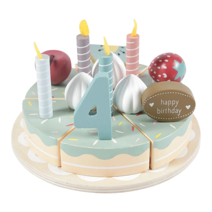 Little Dutch: Wooden Birthday Cake - 26 pcs