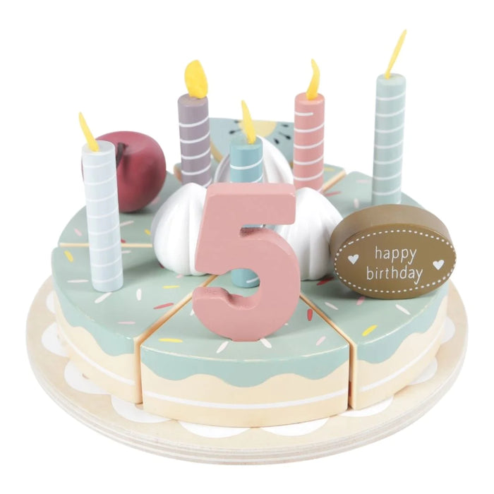 Little Dutch: Wooden Birthday Cake - 26 pcs