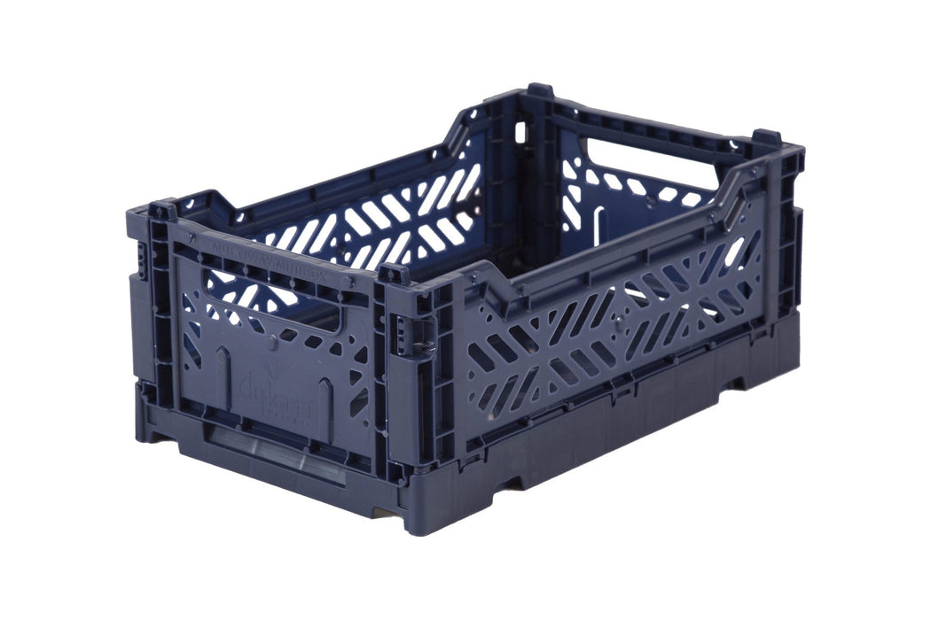 Aykasa: Folding Crate - Mini - Navy