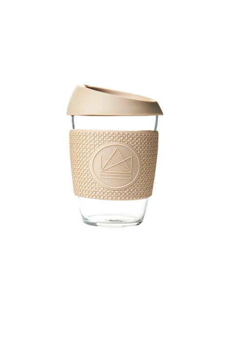 Neon Kactus: Glass Coffee Cup - Cloud 9 12 oz