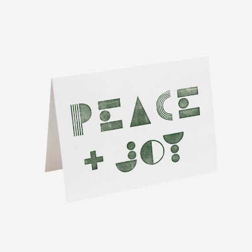 LITTLE BEACON:  PEACE + JOY Christmas Card // FOREST
