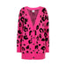 Scamp & Dude: Cashmere cardigan - hot pink leopard and lightning bolt
