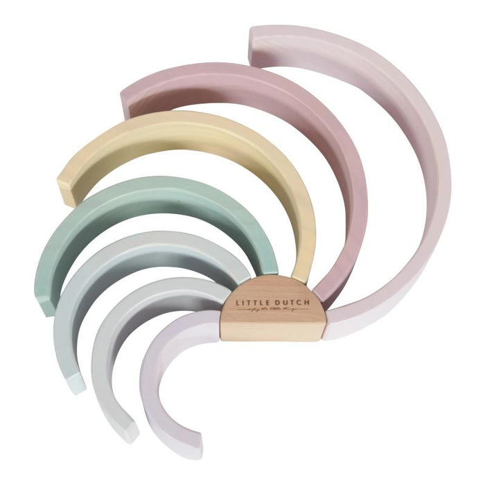 Little Dutch: Wooden rainbow - pink
