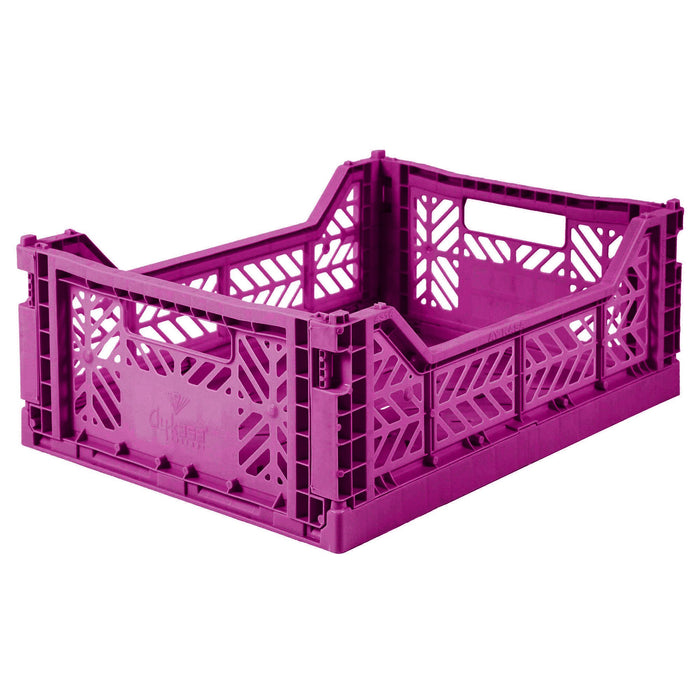 Folding Crate - Medium - Purple